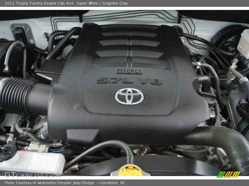 Super White / Graphite Gray 2011 Toyota Tundra Double Cab 4x4