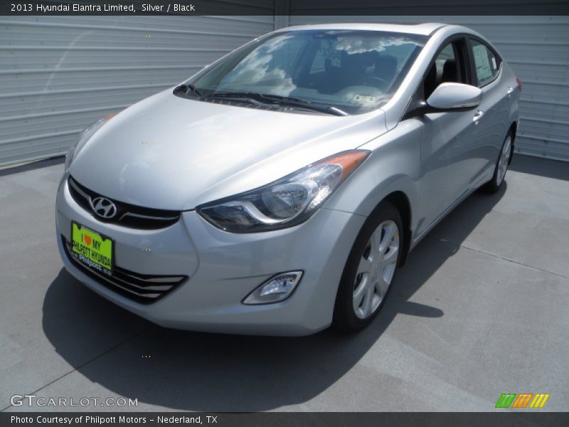 Silver / Black 2013 Hyundai Elantra Limited