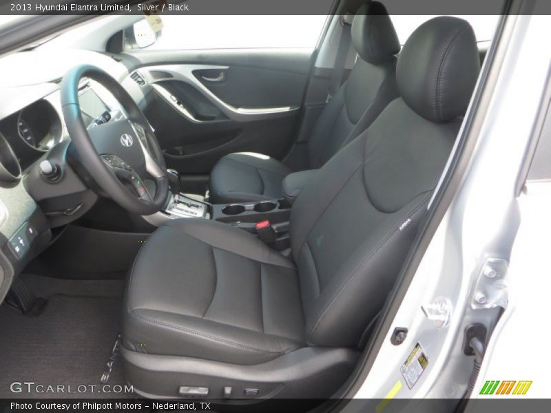 Silver / Black 2013 Hyundai Elantra Limited