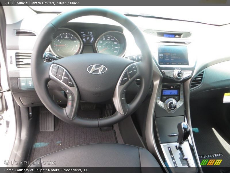 Silver / Black 2013 Hyundai Elantra Limited