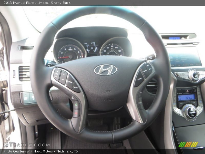 Silver / Black 2013 Hyundai Elantra Limited
