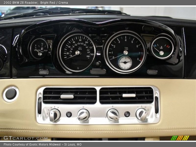  2002 Z8 Roadster Roadster Gauges