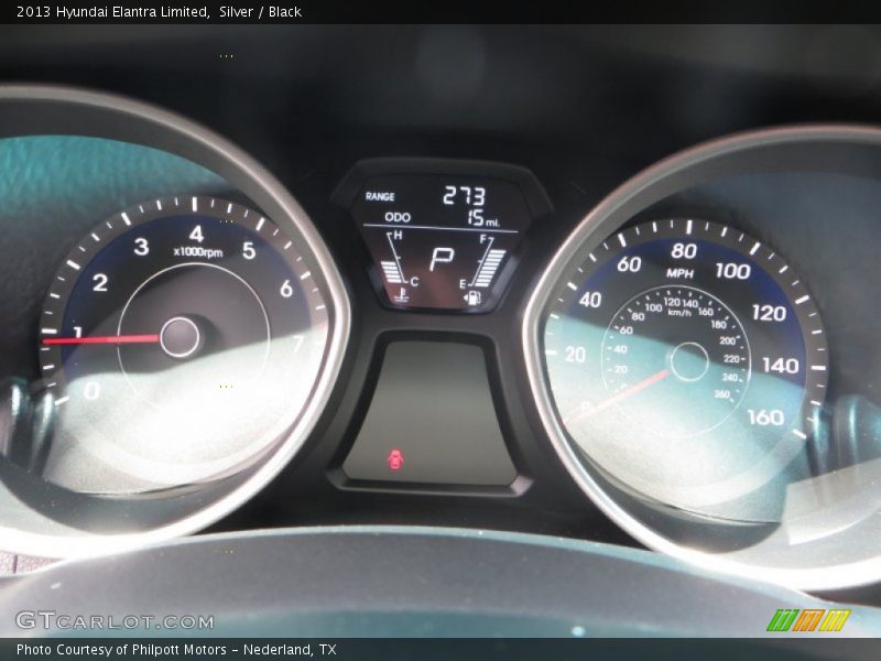 Silver / Black 2013 Hyundai Elantra Limited