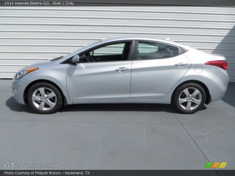 Silver / Gray 2013 Hyundai Elantra GLS