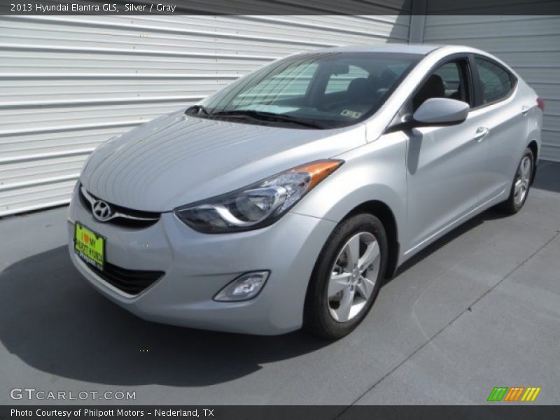 Silver / Gray 2013 Hyundai Elantra GLS