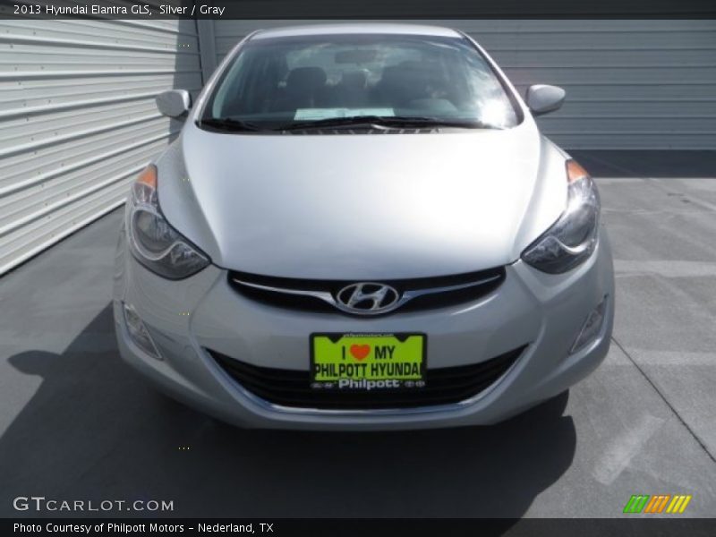 Silver / Gray 2013 Hyundai Elantra GLS