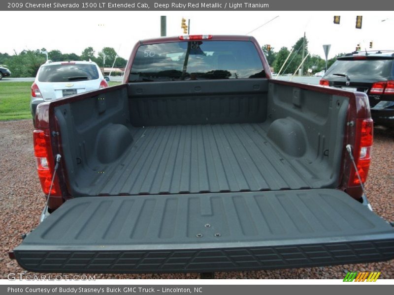 Deep Ruby Red Metallic / Light Titanium 2009 Chevrolet Silverado 1500 LT Extended Cab