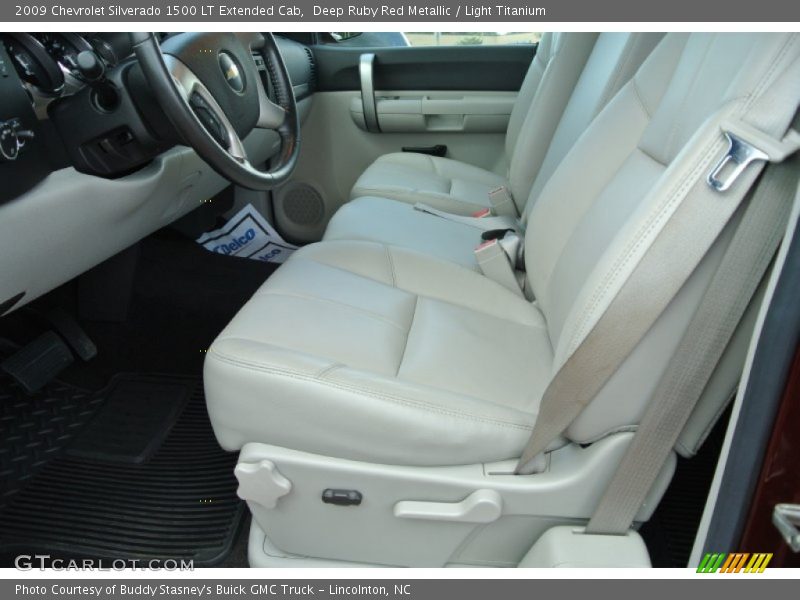 Deep Ruby Red Metallic / Light Titanium 2009 Chevrolet Silverado 1500 LT Extended Cab