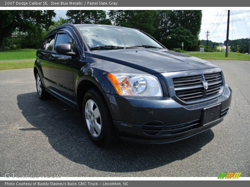 Steel Blue Metallic / Pastel Slate Gray 2007 Dodge Caliber SE