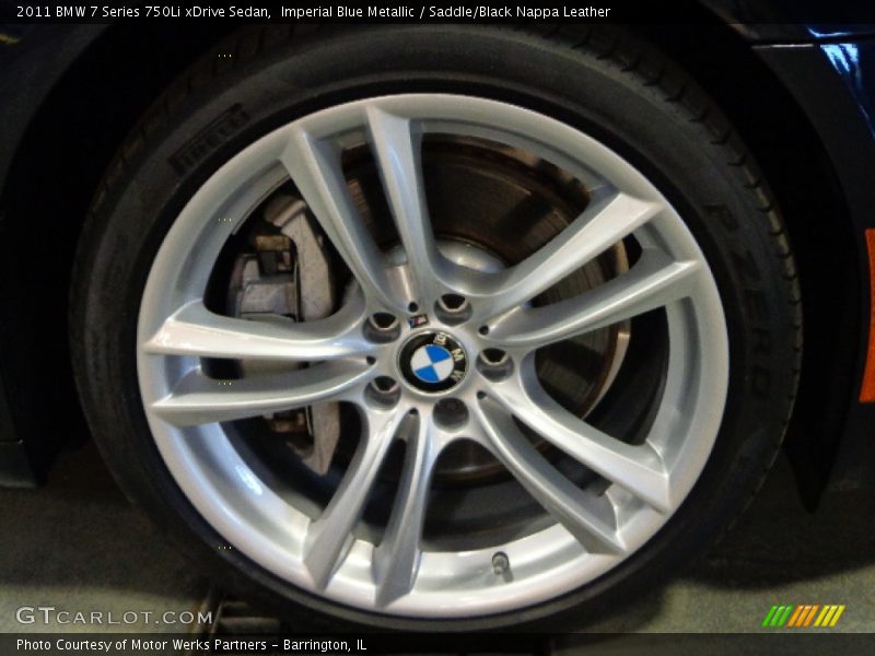 Imperial Blue Metallic / Saddle/Black Nappa Leather 2011 BMW 7 Series 750Li xDrive Sedan