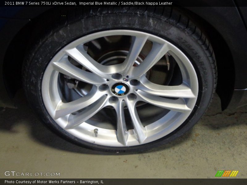 Imperial Blue Metallic / Saddle/Black Nappa Leather 2011 BMW 7 Series 750Li xDrive Sedan