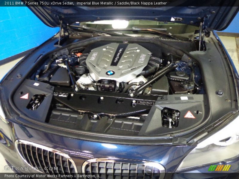 Imperial Blue Metallic / Saddle/Black Nappa Leather 2011 BMW 7 Series 750Li xDrive Sedan