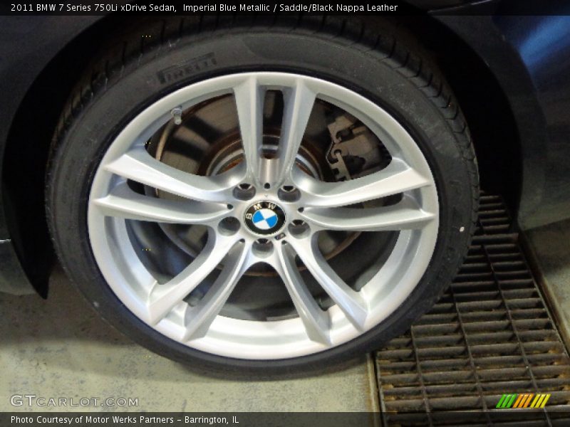 Imperial Blue Metallic / Saddle/Black Nappa Leather 2011 BMW 7 Series 750Li xDrive Sedan