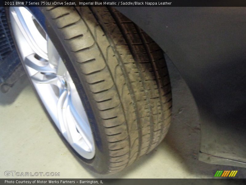 Imperial Blue Metallic / Saddle/Black Nappa Leather 2011 BMW 7 Series 750Li xDrive Sedan