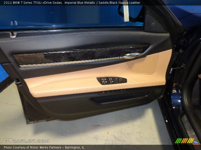Imperial Blue Metallic / Saddle/Black Nappa Leather 2011 BMW 7 Series 750Li xDrive Sedan
