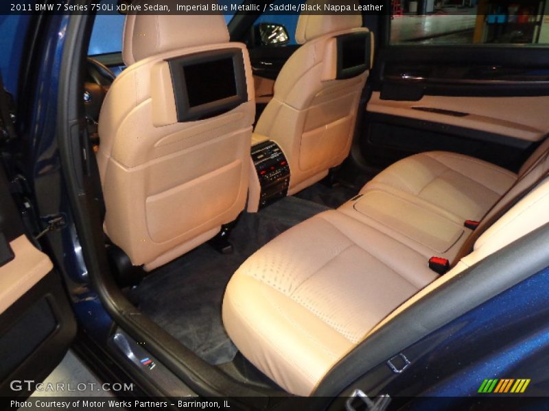 Imperial Blue Metallic / Saddle/Black Nappa Leather 2011 BMW 7 Series 750Li xDrive Sedan