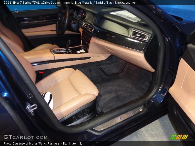 Imperial Blue Metallic / Saddle/Black Nappa Leather 2011 BMW 7 Series 750Li xDrive Sedan
