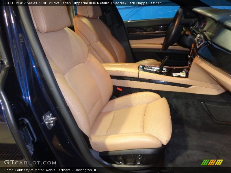 Imperial Blue Metallic / Saddle/Black Nappa Leather 2011 BMW 7 Series 750Li xDrive Sedan