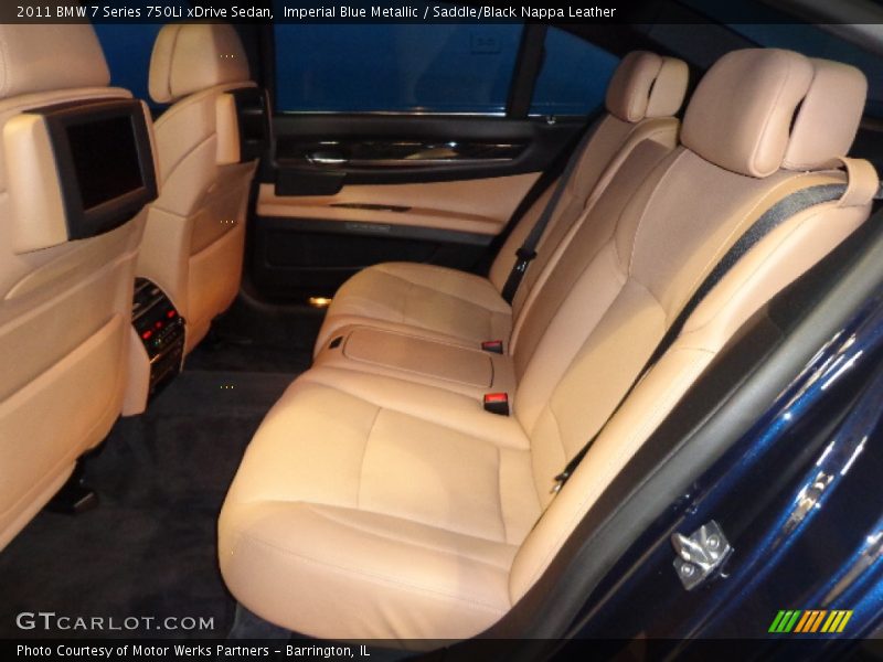 Imperial Blue Metallic / Saddle/Black Nappa Leather 2011 BMW 7 Series 750Li xDrive Sedan