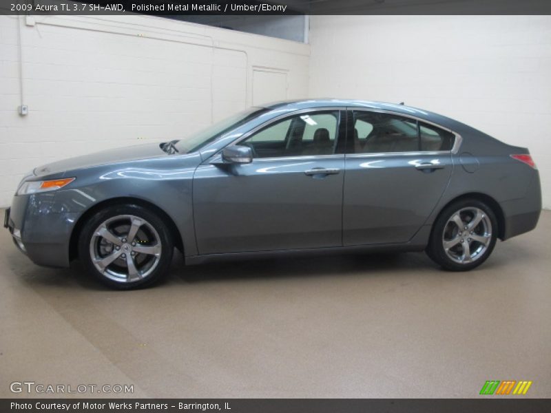 Polished Metal Metallic / Umber/Ebony 2009 Acura TL 3.7 SH-AWD