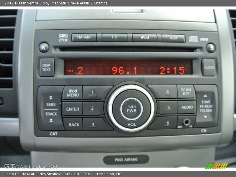Magnetic Gray Metallic / Charcoal 2012 Nissan Sentra 2.0 S