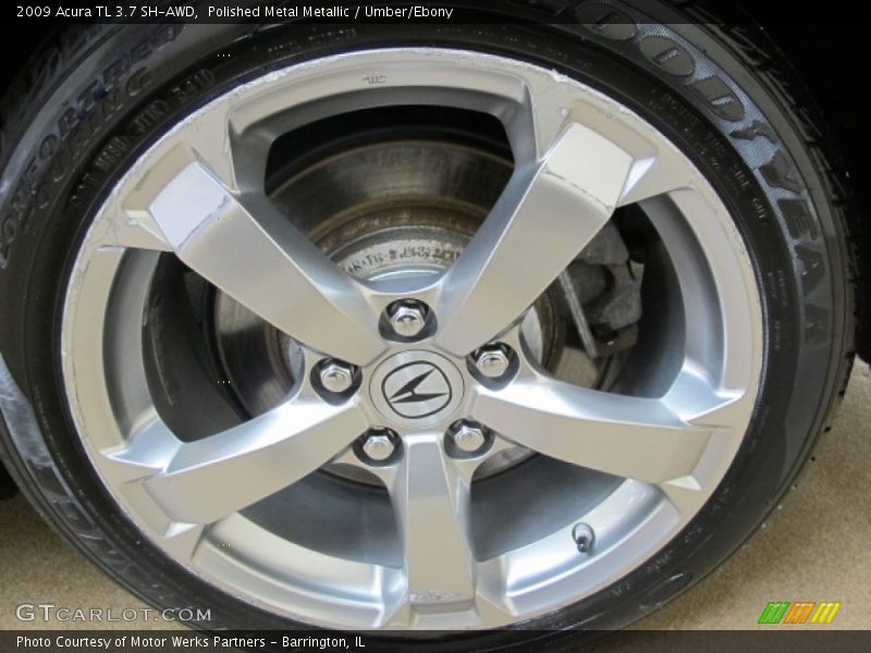 Polished Metal Metallic / Umber/Ebony 2009 Acura TL 3.7 SH-AWD