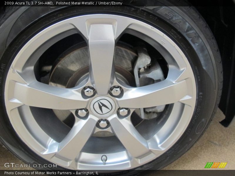 Polished Metal Metallic / Umber/Ebony 2009 Acura TL 3.7 SH-AWD