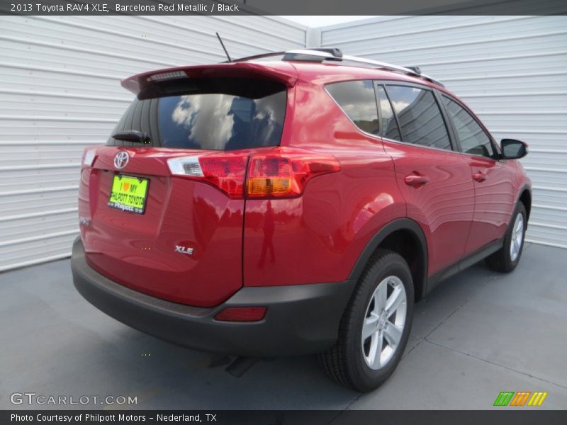 Barcelona Red Metallic / Black 2013 Toyota RAV4 XLE