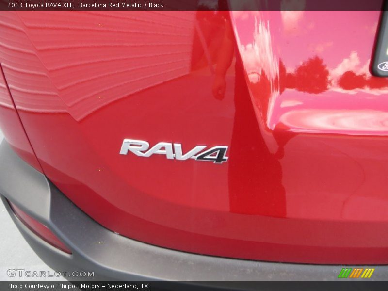 Barcelona Red Metallic / Black 2013 Toyota RAV4 XLE