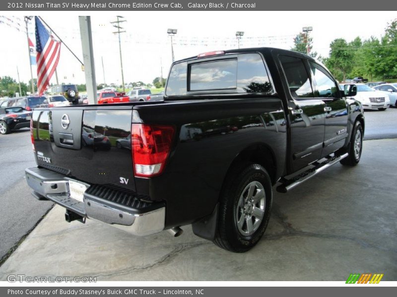 Galaxy Black / Charcoal 2012 Nissan Titan SV Heavy Metal Chrome Edition Crew Cab