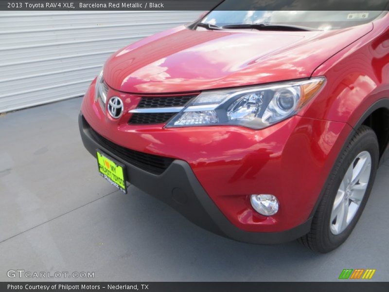Barcelona Red Metallic / Black 2013 Toyota RAV4 XLE