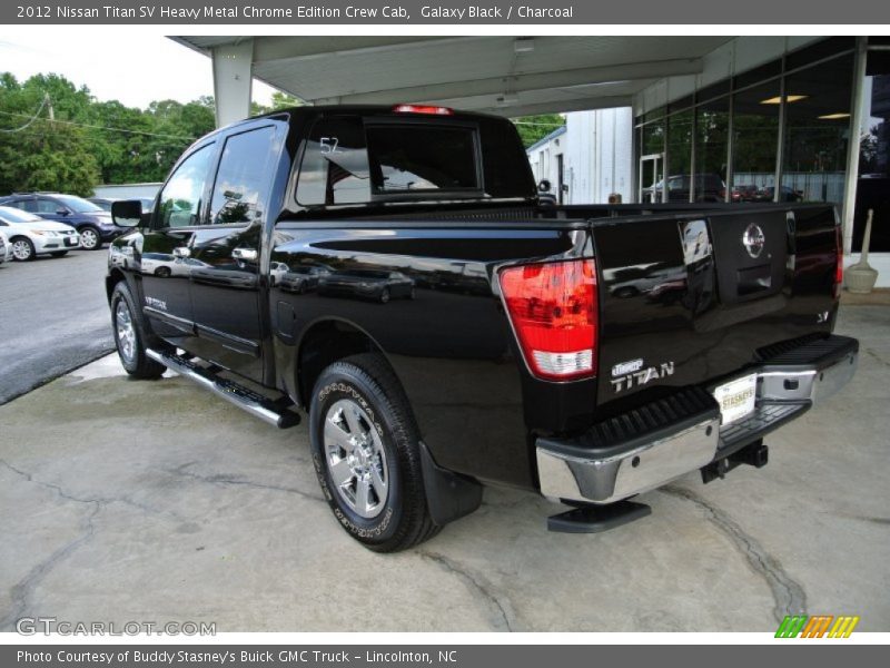 Galaxy Black / Charcoal 2012 Nissan Titan SV Heavy Metal Chrome Edition Crew Cab