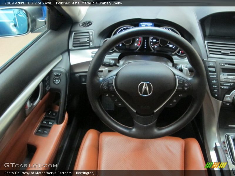 Polished Metal Metallic / Umber/Ebony 2009 Acura TL 3.7 SH-AWD