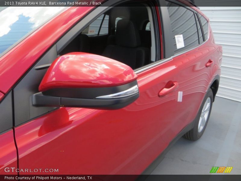 Barcelona Red Metallic / Black 2013 Toyota RAV4 XLE