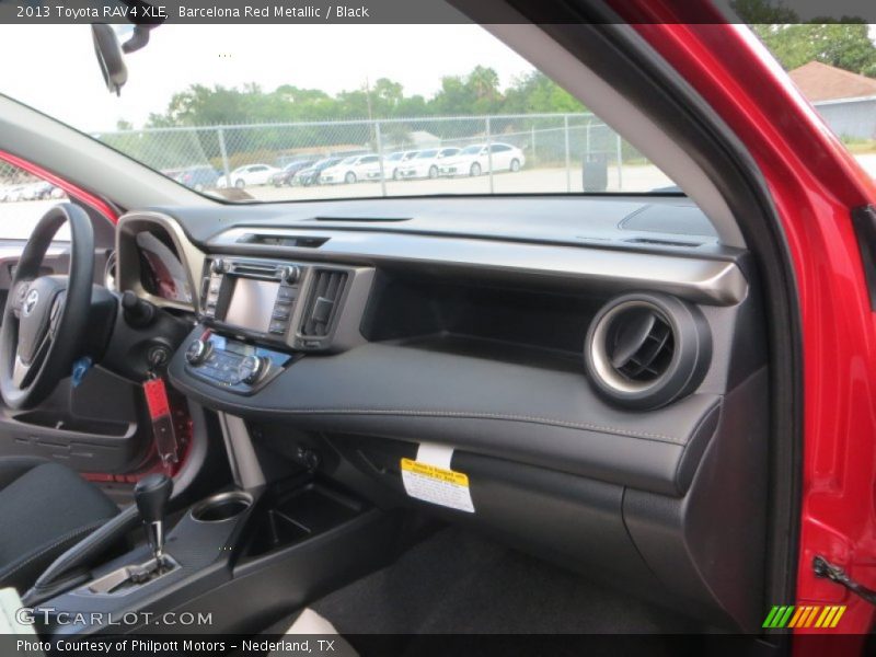 Barcelona Red Metallic / Black 2013 Toyota RAV4 XLE