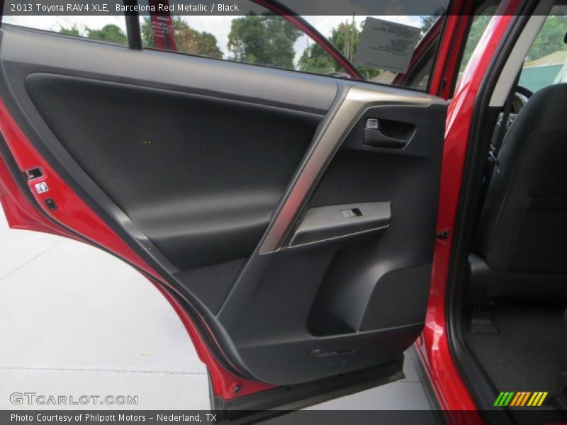 Barcelona Red Metallic / Black 2013 Toyota RAV4 XLE