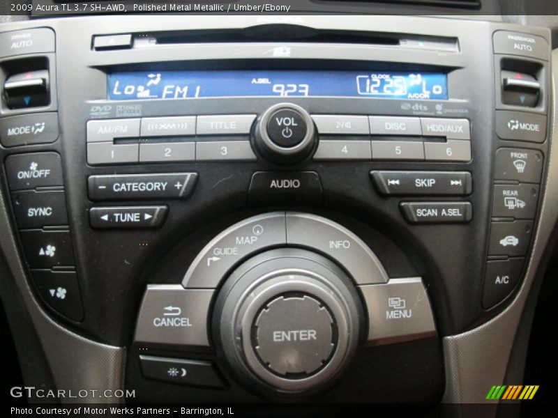 Polished Metal Metallic / Umber/Ebony 2009 Acura TL 3.7 SH-AWD