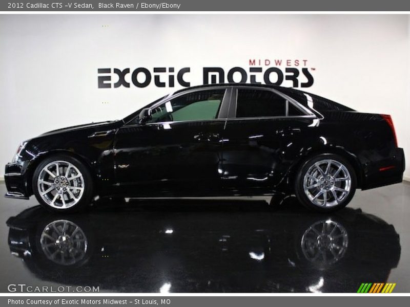 Black Raven / Ebony/Ebony 2012 Cadillac CTS -V Sedan