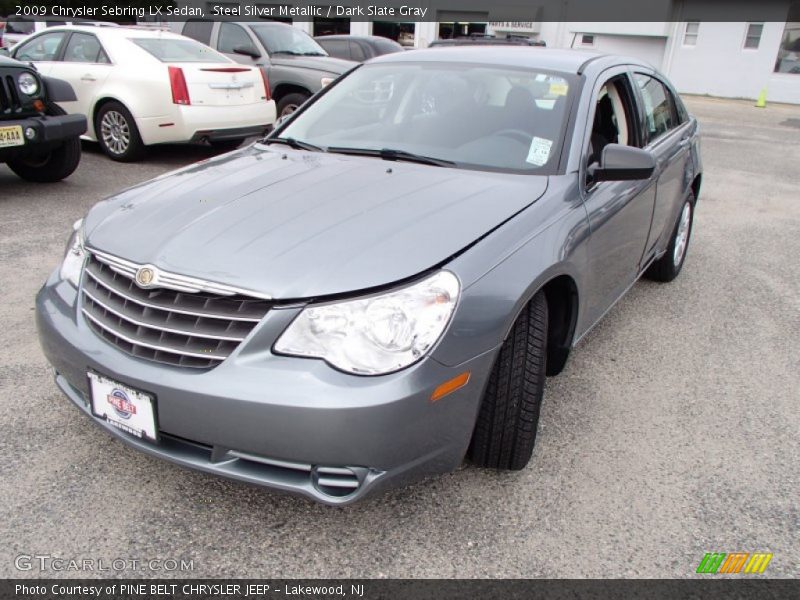 Steel Silver Metallic / Dark Slate Gray 2009 Chrysler Sebring LX Sedan