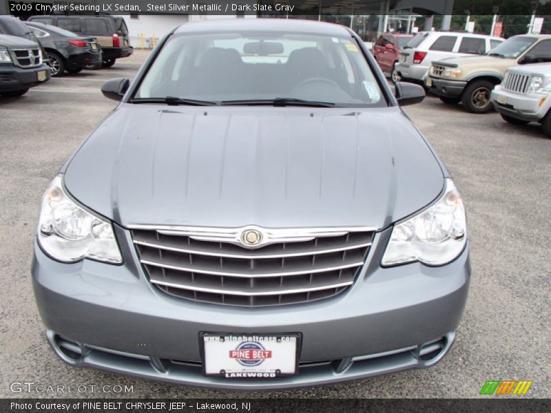 Steel Silver Metallic / Dark Slate Gray 2009 Chrysler Sebring LX Sedan