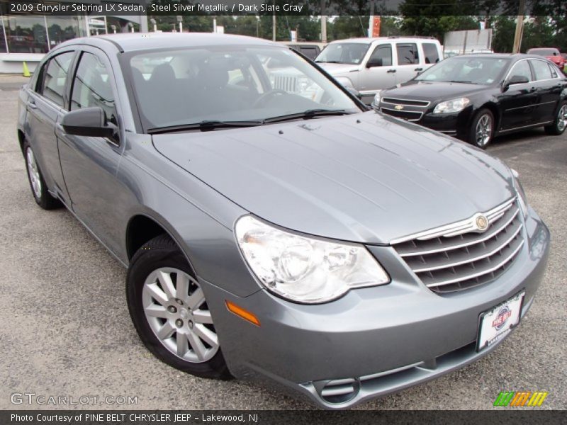 Steel Silver Metallic / Dark Slate Gray 2009 Chrysler Sebring LX Sedan