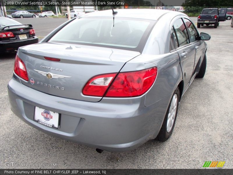 Steel Silver Metallic / Dark Slate Gray 2009 Chrysler Sebring LX Sedan