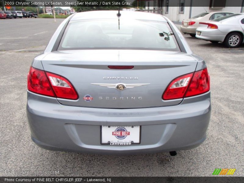 Steel Silver Metallic / Dark Slate Gray 2009 Chrysler Sebring LX Sedan