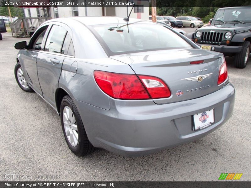 Steel Silver Metallic / Dark Slate Gray 2009 Chrysler Sebring LX Sedan