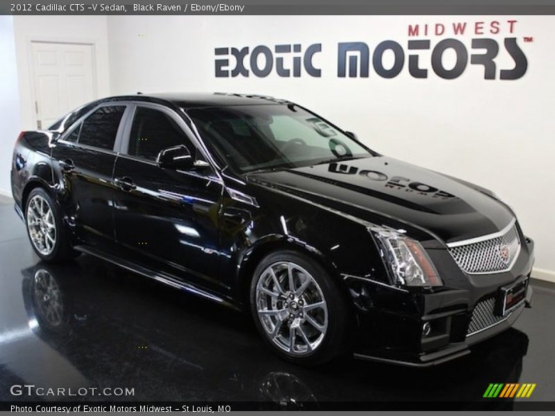 Black Raven / Ebony/Ebony 2012 Cadillac CTS -V Sedan