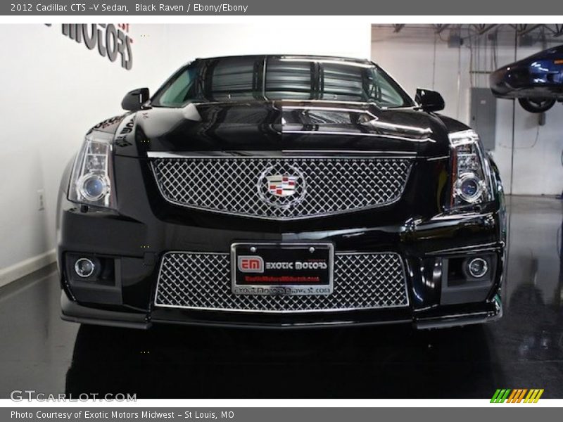 Black Raven / Ebony/Ebony 2012 Cadillac CTS -V Sedan