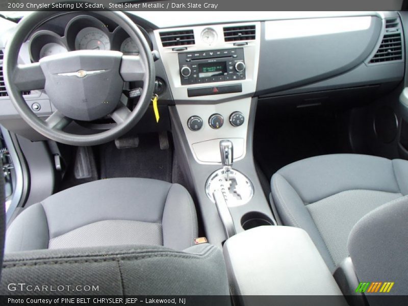 Steel Silver Metallic / Dark Slate Gray 2009 Chrysler Sebring LX Sedan
