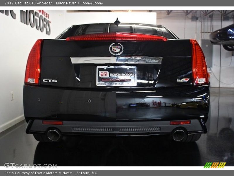 Black Raven / Ebony/Ebony 2012 Cadillac CTS -V Sedan