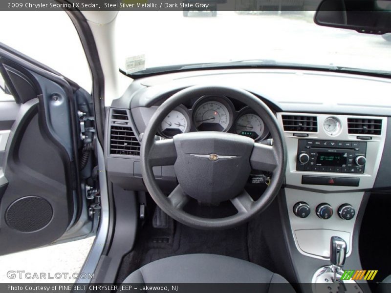 Steel Silver Metallic / Dark Slate Gray 2009 Chrysler Sebring LX Sedan