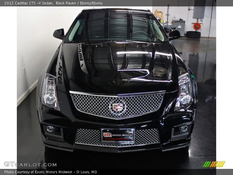 Black Raven / Ebony/Ebony 2012 Cadillac CTS -V Sedan